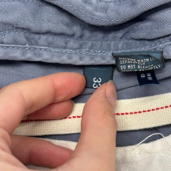 Polo Ralph Lauren Shorts Dusty Blue Mens 33x9 Relaxed Flap Pocket Golf Vintage - Picture 6 of 13